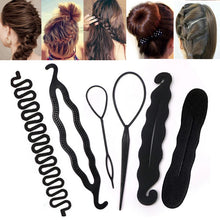 Load image into Gallery viewer, Magic Donut Hair Bun Maker Women Hair Accessories Braiding Hair Styling Tools DIY Hairstyle Braider Twist Hair Clips Hairpins
