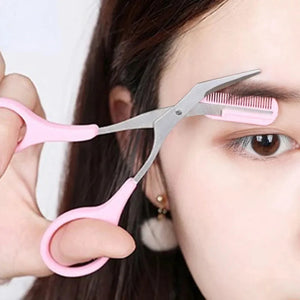 Eyebrow Trimmer Scissor Beauty Products for Women Eyebrow Scissors with Comb Eyebrow Shaver Makeup Tools Beauty Scissors