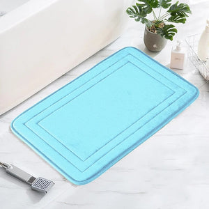 Bathroom Mat Floor Mats Non Slip Carpet Shower Room Doormat Soft and Comfortable Absorbent Machine Washable Easier To Dry