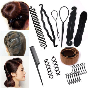 Magic Donut Hair Bun Maker Women Hair Accessories Braiding Hair Styling Tools DIY Hairstyle Braider Twist Hair Clips Hairpins