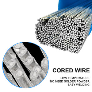 Low Temperature Easy Melt Aluminum Universal Welding Rod Cored Wire Rod Solder No Need Solder Powder Weld Bar for Propane Torch