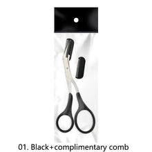 Load image into Gallery viewer, Eyebrow Trimmer Scissor Beauty Products for Women Eyebrow Scissors with Comb Eyebrow Shaver Makeup Tools Beauty Scissors
