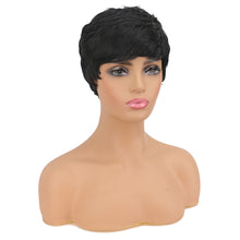 Load image into Gallery viewer, WHIMSICAL W Women Synthetic Short Black Wigs Natural Hair Wigs Heat Resistant Hair Wig for Women
